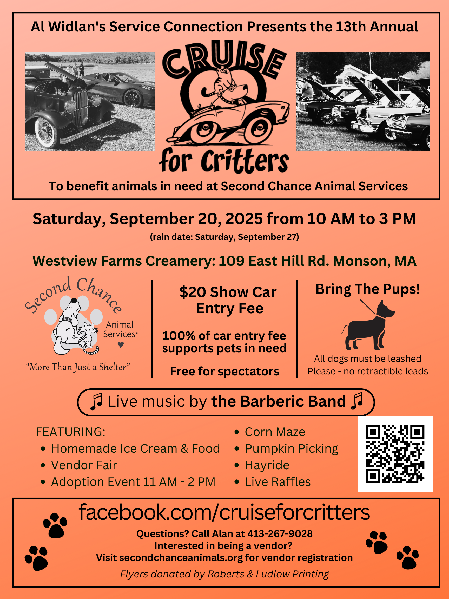 2025 13th Annual Cruise For Critters Flyer