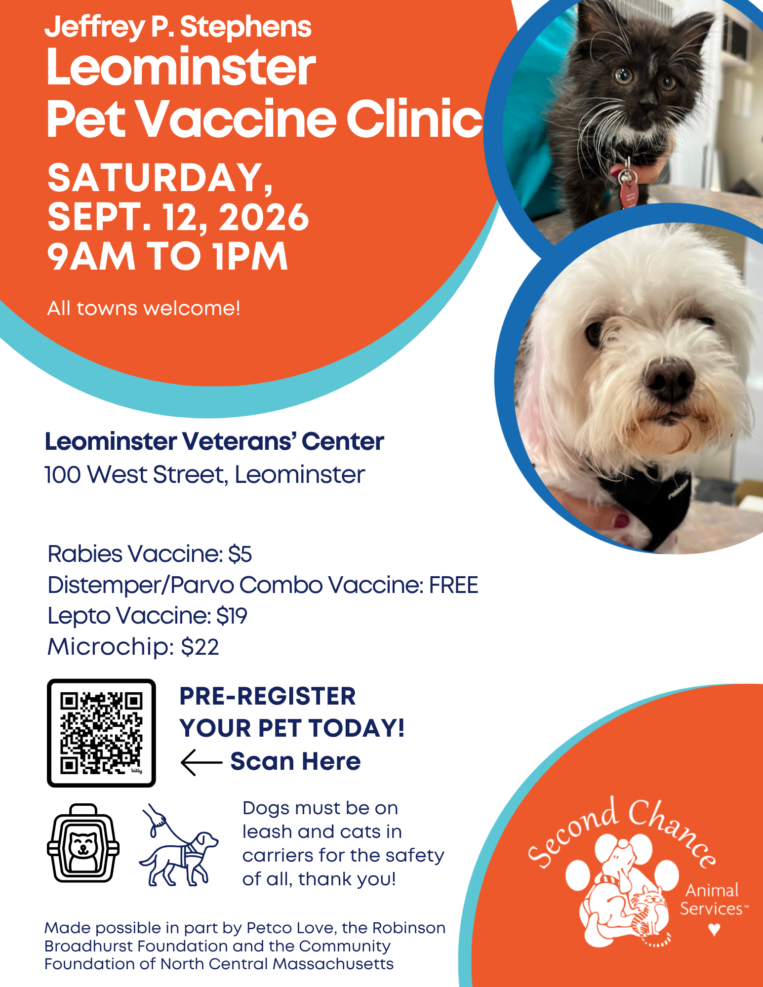 Leominster Vaccine Clinic 9-12-2026